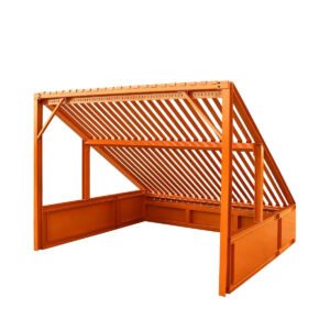 12' Heavy Duty Static Grizzly Rock Screen, Adjustable Bolt-On Deck Bars, 4" x 4" I-Beams, 5000 lb Load Capacity, TMG-RS12