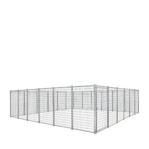 24' x 24' Galvanized Dog Kennel, Easy Assembly, Weather-Resistant, TMG-DCP24