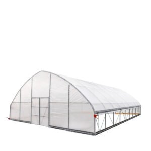 30' x 40' Tunnel Greenhouse Grow Tent w/6 Mil Clear EVA Plastic Film, Cold Frame, Hand Crank Roll-Up Sides, Peak Ceiling Roof, TMG-GH3040