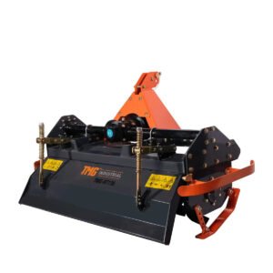 55" 3-Point Hitch Rotary Tiller, 30-40 HP Compact Tractor, 6" Tilling Depth, PTO Shaft Included,  Category 1 & 2 Hookup, TMG-RT135