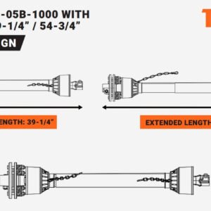 TMG-DC-05B-1000 PTO Shaft for TMG-TRC48